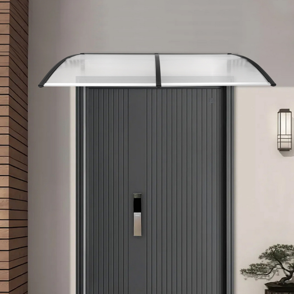 200 x 93 cm, marquesina para puerta de casa, con marco de polipropileno, resistente a la intemperie, para puertas, ventanas y escaparates 200 x 93 cm, marquesina para puerta de casa, con marco de polipropileno, resistente a la intemperie, para puertas, ventanas y escaparates