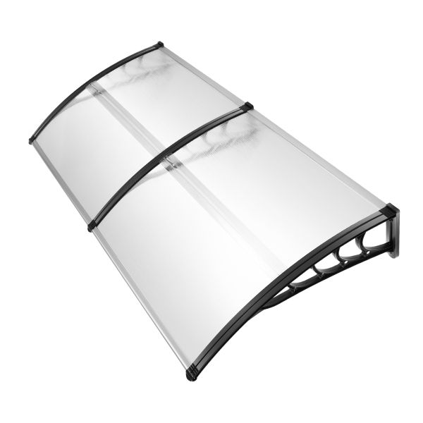 200 x 93 cm, marquesina para puerta de casa, con marco de polipropileno, resistente a la intemperie, para puertas, ventanas y escaparates