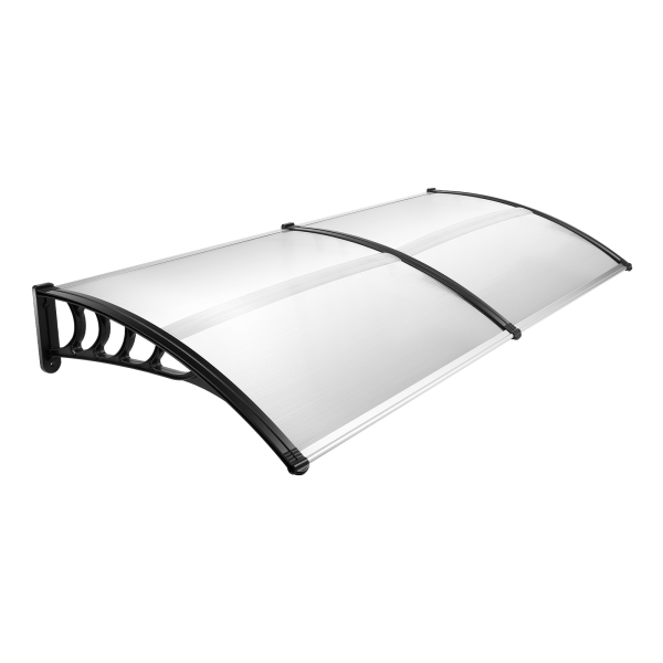 200 x 93 cm, marquesina para puerta de casa, con marco de polipropileno, resistente a la intemperie, para puertas, ventanas y escaparates