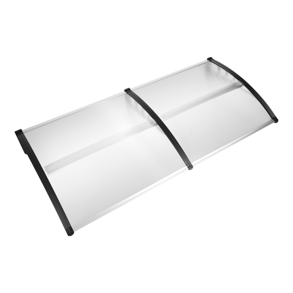 200 x 93 cm, marquesina para puerta de casa, con marco de polipropileno, resistente a la intemperie, para puertas, ventanas y escaparates