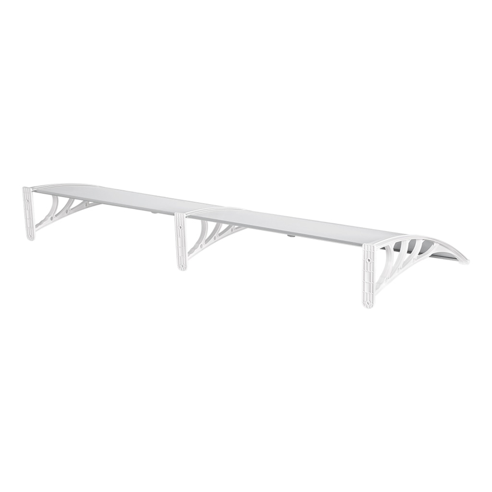 Toldo para puerta de porche de 240x80 cm, cubierta para lluvia, techo transparente