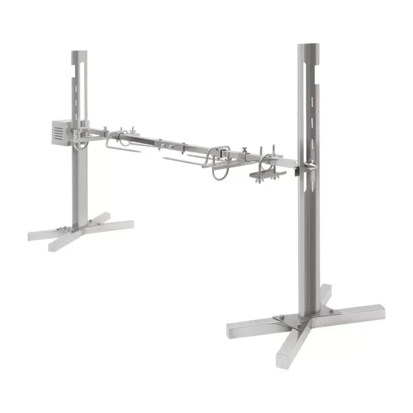 Pincho para barbacoa con motor de 25 W, de acero inoxidable, 30 kg, pincho giratorio de 21 pulgadas, para asador giratorio Pincho para barbacoa con motor de 25 W, de acero inoxidable, 30 kg, pincho giratorio de 21 pulgadas, para asador giratorio