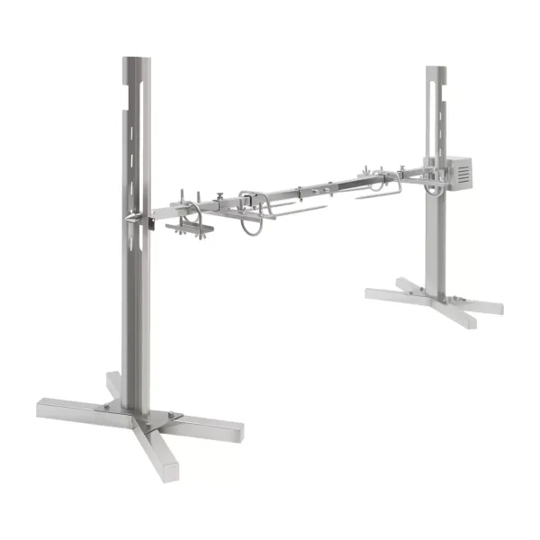 Pincho para barbacoa con motor de 25 W, de acero inoxidable, 30 kg, pincho giratorio de 21 pulgadas, para asador giratorio