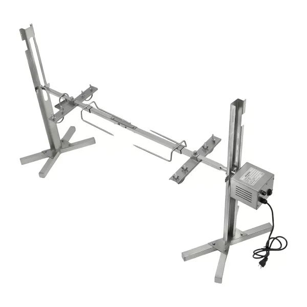 Pincho para barbacoa con motor de 25 W, de acero inoxidable, 30 kg, pincho giratorio de 21 pulgadas, para asador giratorio Pincho para barbacoa con motor de 25 W, de acero inoxidable, 30 kg, pincho giratorio de 21 pulgadas, para asador giratorio