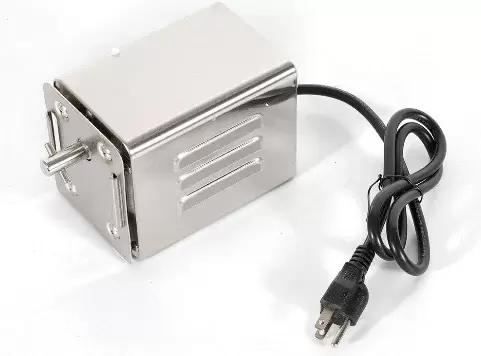 Pincho para barbacoa con motor de 15 W, de acero inoxidable, 30 kg, pincho giratorio de 21 pulgadas, para asador giratorio