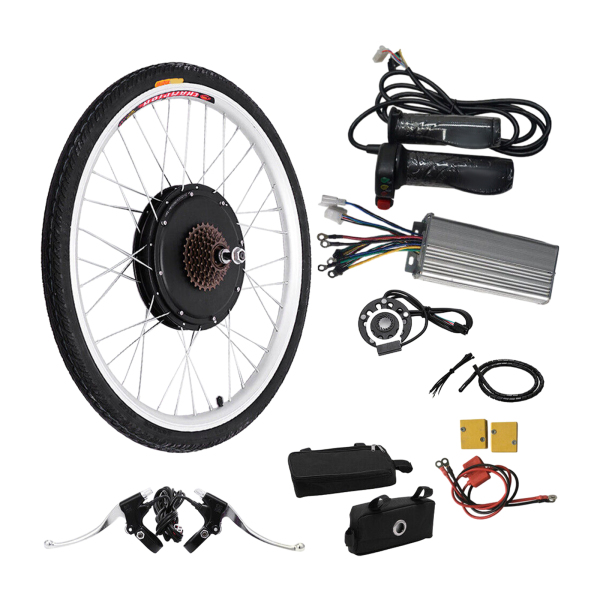 CNCEST Kit de conversión para bicicleta eléctrica, 48 V, 1000 W, 26 pulgadas, rueda trasera CNCEST Kit de conversión para bicicleta eléctrica, 48 V, 1000 W, 26 pulgadas, rueda trasera