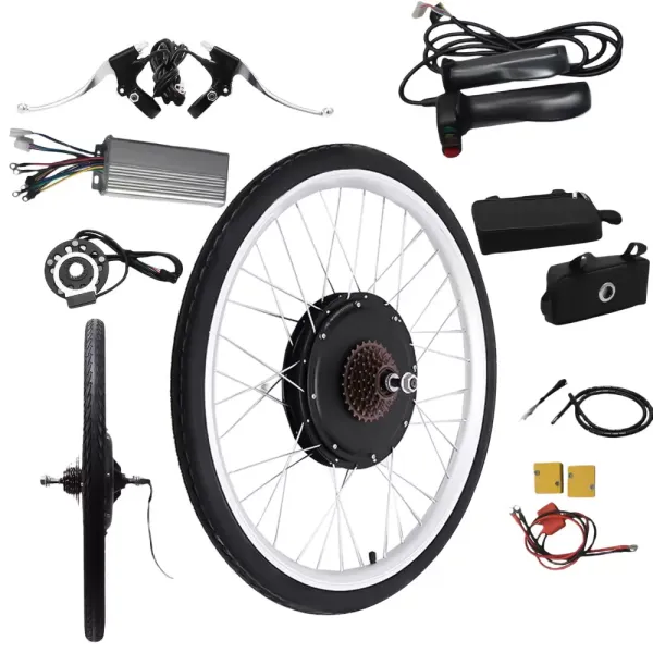 CNCEST Kit de conversión para bicicleta eléctrica, 48 V, 1000 W, 26 pulgadas, rueda trasera CNCEST Kit de conversión para bicicleta eléctrica, 48 V, 1000 W, 26 pulgadas, rueda trasera