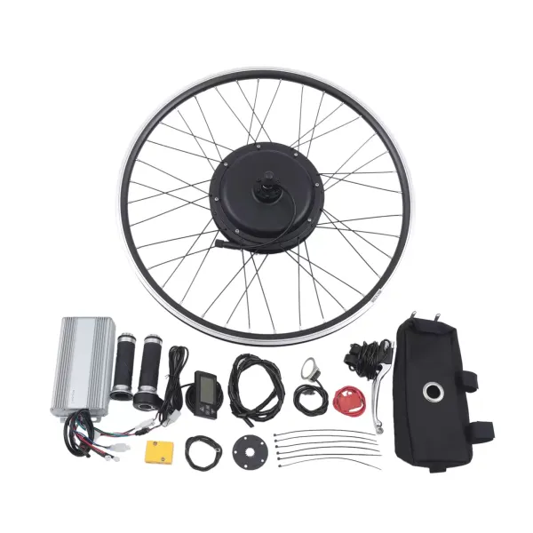 Kit de conversión para rueda trasera LCD para bicicleta eléctrica (48 V, 1500 W, 28 pulgadas)