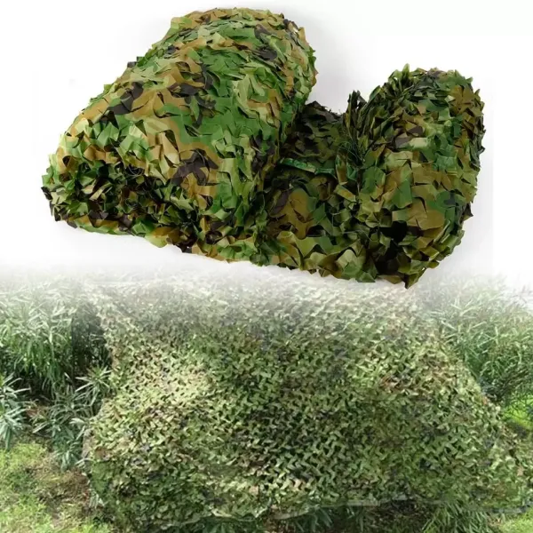CNCEST Red de Camuflaje de 6X8 m Protección Solar Woodland Army Red de Camuflaje Área Forestal para Ocio