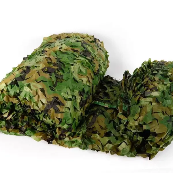 CNCEST Red de Camuflaje de 6X8 m Protección Solar Woodland Army Red de Camuflaje Área Forestal para Ocio
