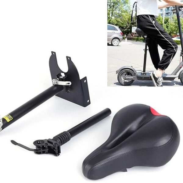 Altura ajustable fácil de instalar Práctico asiento plegable para scooter que absorbe los golpes