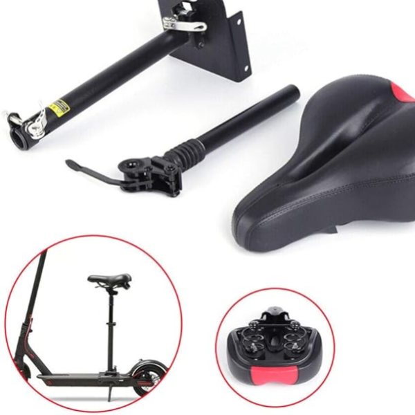 Altura ajustable fácil de instalar Práctico asiento plegable para scooter que absorbe los golpes