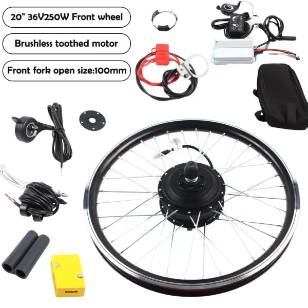 Rueda eléctrica de 20 pulgadas, con buje de motor para bicicleta eléctrica, kit de conversión Rueda eléctrica de 20 pulgadas, con buje de motor para bicicleta eléctrica, kit de conversión