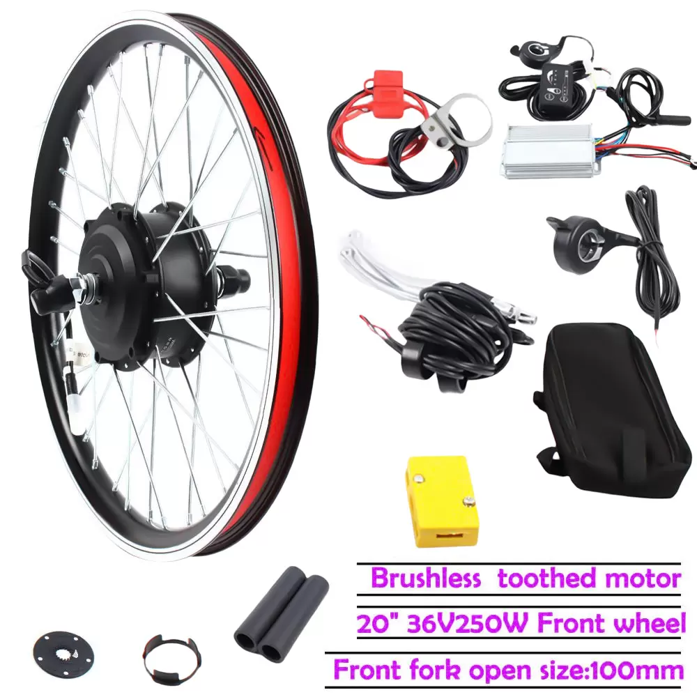 Rueda eléctrica de 20 pulgadas, con buje de motor para bicicleta eléctrica, kit de conversión