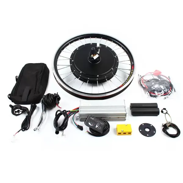 Kit de rueda delantera para bicicleta eléctrica de 20 pulgadas, 48 V, 1000 W, motor sin dientes, motor de buje para rueda delantera