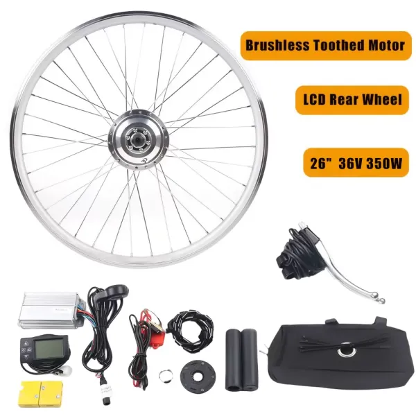 Kit de conversión de 36 V, 350 W, kit de conversión de motor de bicicleta eléctrica