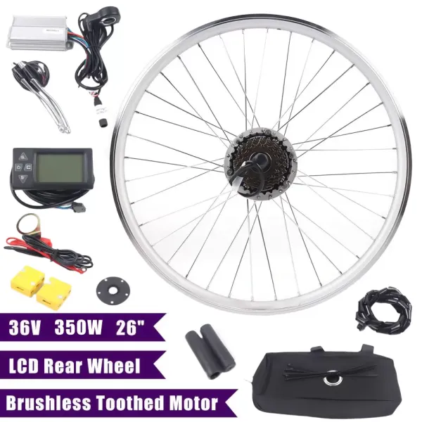Kit de conversión de 36 V, 350 W, kit de conversión de motor de bicicleta eléctrica Kit de conversión de 36 V, 350 W, kit de conversión de motor de bicicleta eléctrica