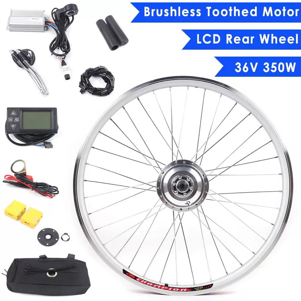 Kit de conversión de 36 V, 350 W, kit de conversión de motor de bicicleta eléctrica
