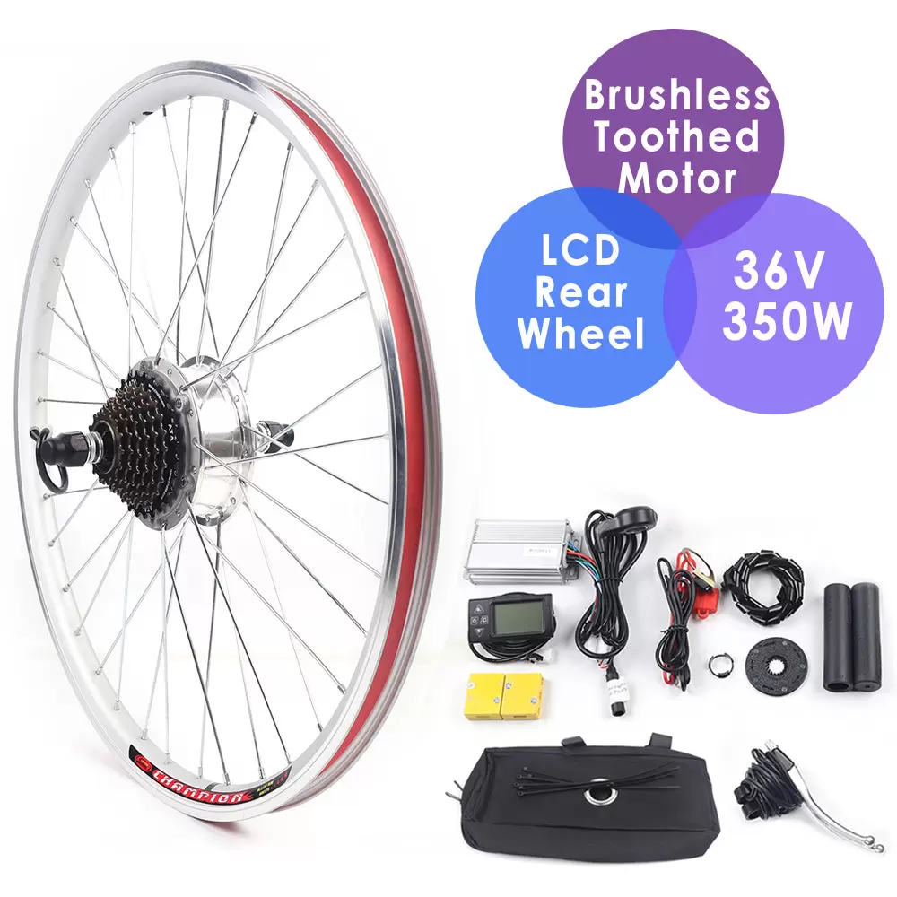 Kit de conversión de 36 V, 350 W, kit de conversión de motor de bicicleta eléctrica