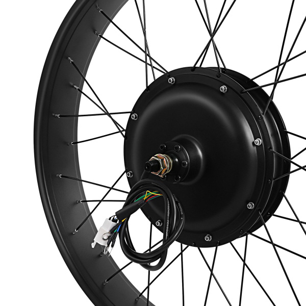 Kit de conversión para bicicleta eléctrica de 26 pulgadas, motor de 48 V, 1500 W, con pantalla LCD, rueda trasera