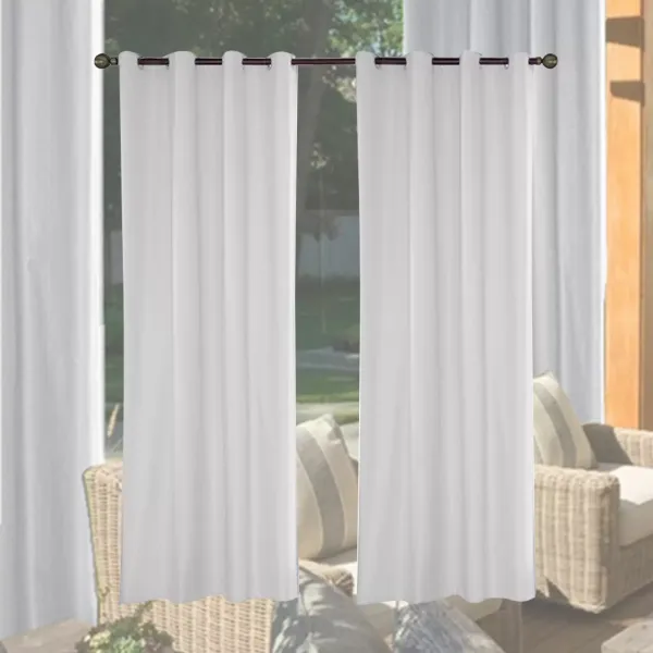 Cortina exterior resistente a la intemperievisual para balcón, terraza, etc, color BLANCO
