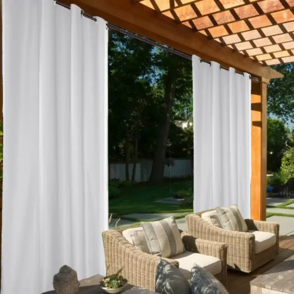 Cortina exterior resistente a la intemperievisual para balcón, terraza, etc, color BLANCO