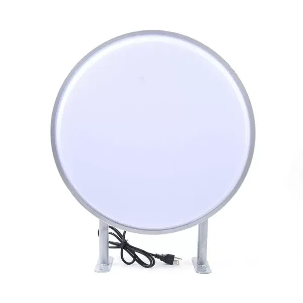 Publicidad de luz LED, doble cara, impermeable, letrero luminoso, 50 cm