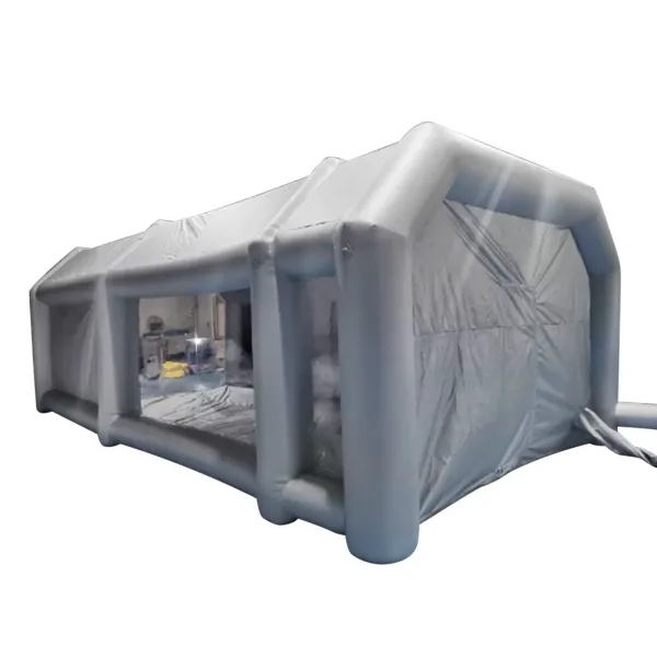 8 x 4 x 3 m portátil cabina de pulverización inflable con ventana transparente y filtración de aire, cabina de pintura de tela Oxford PVC 8 x 4 x 3 m portátil cabina de pulverización inflable con ventana transparente y filtración de aire, cabina de pintura de tela Oxford PVC