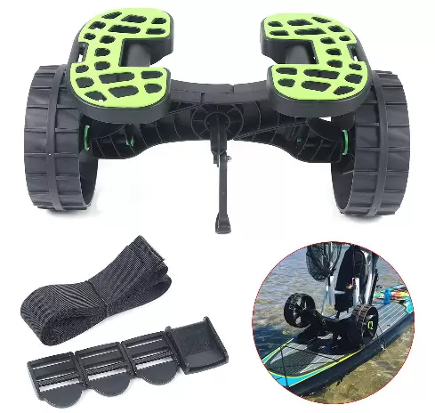 Kayak canoa inflable de transporte carretillas carros de barco, ancho ajustable para surf, camión de barco, tamaño ajustable