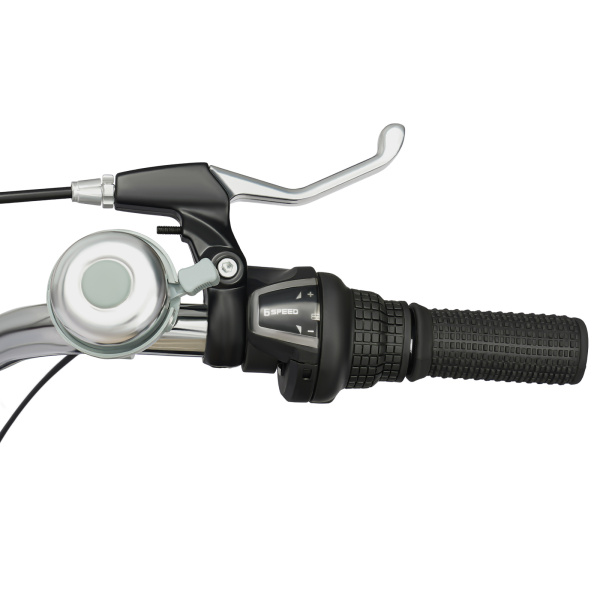 Triciclo para adultos de 24 pulgadas, 3 ruedas, 6 velocidades, bicicleta con cesta, color negro Triciclo para adultos de 24 pulgadas, 3 ruedas, 6 velocidades, bicicleta con cesta, color negro