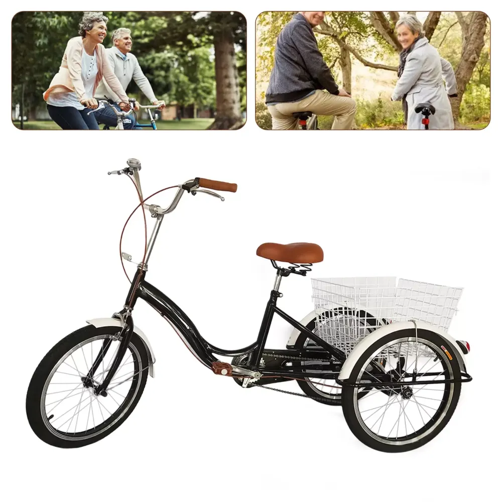 CNCEST Triciclo para Adultos- Bicicleta de 3 Ruedas de 20