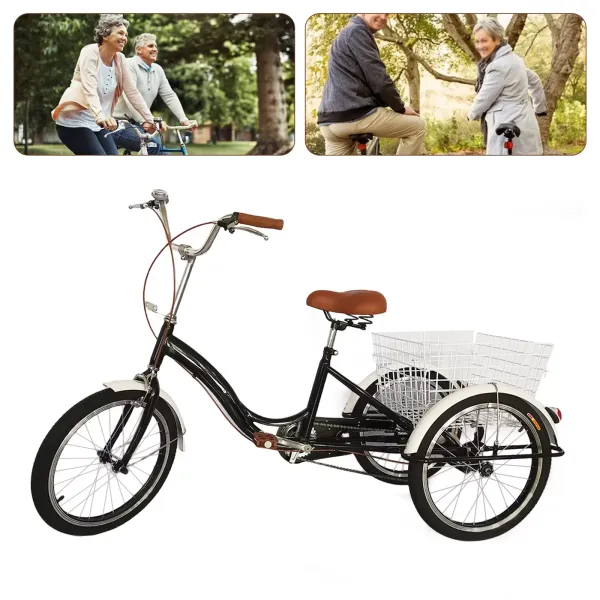 CNCEST Triciclo para Adultos- Bicicleta de 3 Ruedas de 20