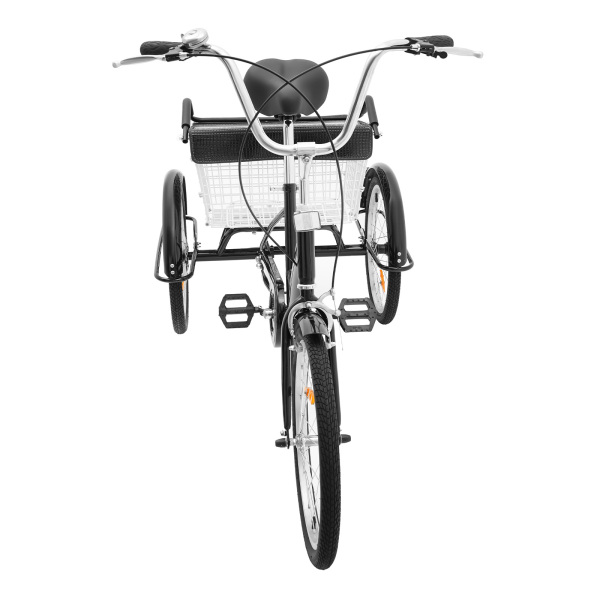 Triciclo de 20 pulgadas para adultos, Bicicleta de 3 ruedas con cesta de la compra