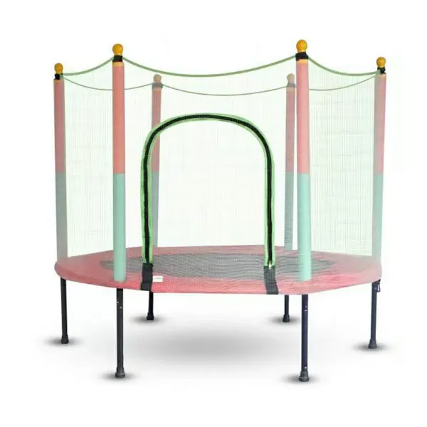 Cama elástica infantil de 140 cm, con red completa, para exteriores, resistencia de 70kg Cama elástica infantil de 140 cm, con red completa, para exteriores, resistencia de 70kg