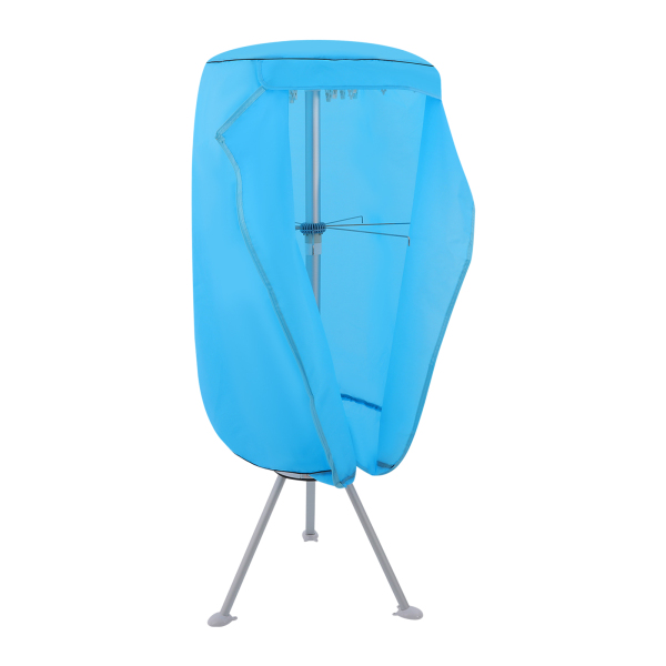 Secadora de ropa portátil de 220 V, secadora de ropa, secadora de ropa de 2 niveles para hogares, apartamentos - Azul