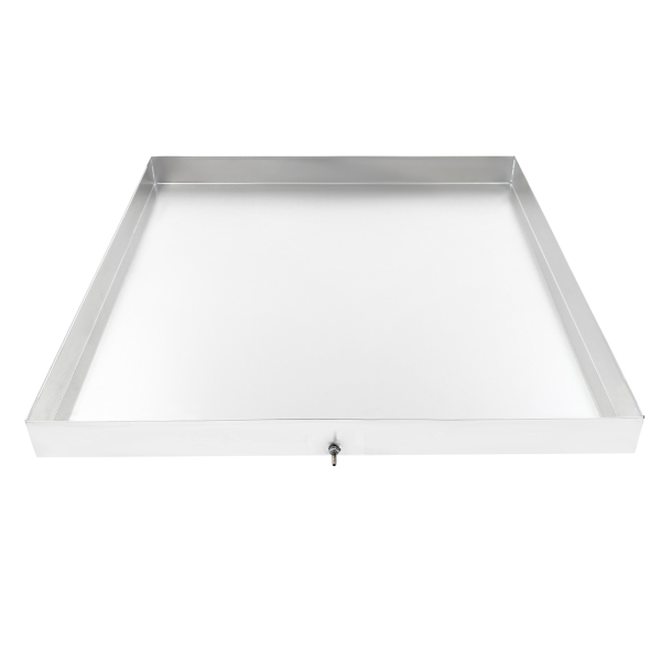 Bandeja para lavadoras, Bandeja de goteo de acero inoxidable, para lavadoras compactas de alta resistencia, 81*76*6.3cm