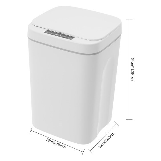 Contenedor con sensor inteligente de 16L, contenedor con sensor automático