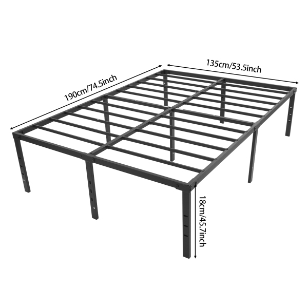 Marco de cama de plataforma, marco de cama alto, marco de cama de plataforma alta para dormitorios, habitaciones de invitados, dormitorios - Modelo plegable doble COMPLETO Marco de cama de plataforma, marco de cama alto, marco de cama de plataforma alta para dormitorios, habitaciones de invitados, dormitorios - Modelo plegable doble COMPLETO
