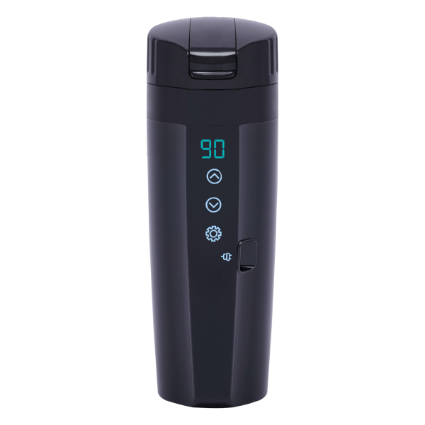 Hervidor de agua de viaje para coche, Taza calefactora con protección antidesbordamiento y revestimiento de acero inoxidable