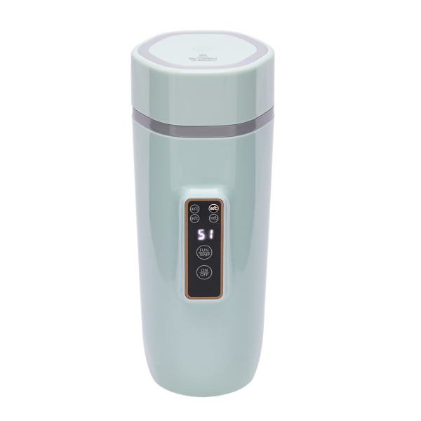 Hervidor eléctrico portátil 220 V Hervidor rápido de 350 ml Jarra termo de acero inoxidable de doble 300W Verde