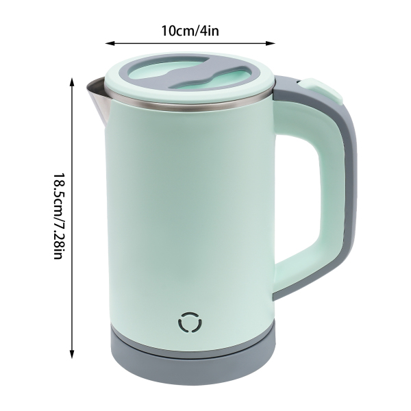 Hervidor de viaje de 800 ml, minihervidor portátil, hervidor de viaje de acero inoxidable (verde) Hervidor de viaje de 800 ml, minihervidor portátil, hervidor de viaje de acero inoxidable (verde)