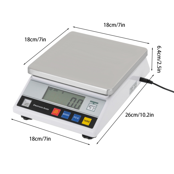 Balanza analítica de alta precisión, Balanza científica inteligente de laboratorio con función de recuento y tara, Blanco Balanza analítica de alta precisión, Balanza científica inteligente de laboratorio con función de recuento y tara, Blanco