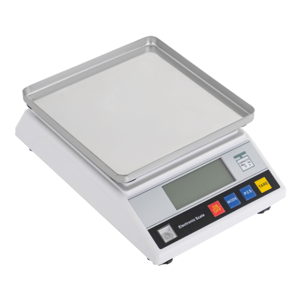 Balanza analítica de alta precisión, Balanza científica inteligente de laboratorio con función de recuento y tara, Blanco Balanza analítica de alta precisión, Balanza científica inteligente de laboratorio con función de recuento y tara, Blanco