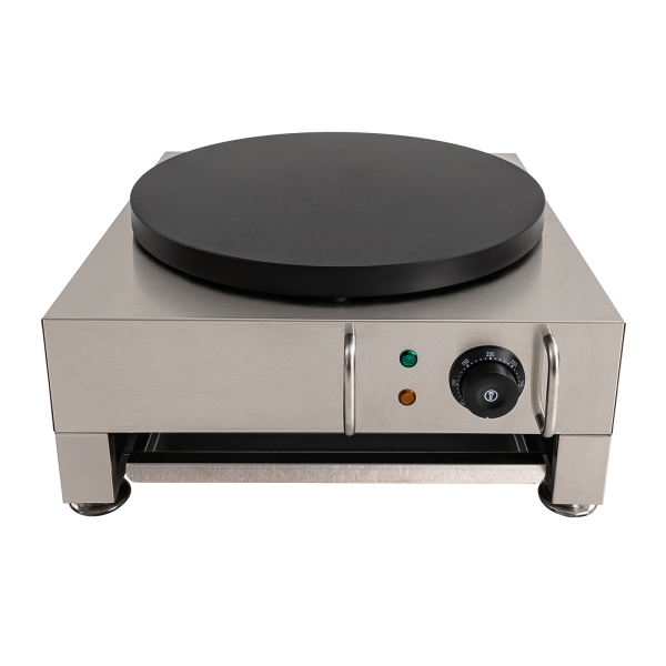 Máquina eléctrica para hacer crepes, plancha grande para crepes de 16 pulgadas con esparcidor de madera Máquina eléctrica para hacer crepes, plancha grande para crepes de 16 pulgadas con esparcidor de madera