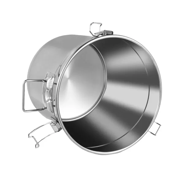 Bidón hermético para alimentos, cocina, granos, recipiente para cereales, recipiente para cocina, acero inoxidable, cubo de harina con tapa (21 l)