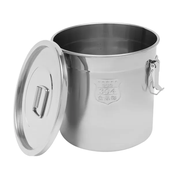 Bidón hermético para alimentos, cocina, granos, recipiente para cereales, recipiente para cocina, acero inoxidable, cubo de harina con tapa (21 l) Bidón hermético para alimentos, cocina, granos, recipiente para cereales, recipiente para cocina, acero inoxidable, cubo de harina con tapa (21 l)