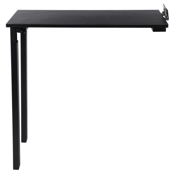 Mesa de comedor plegable de 75*40 cm, mesa plegable de pared, negra