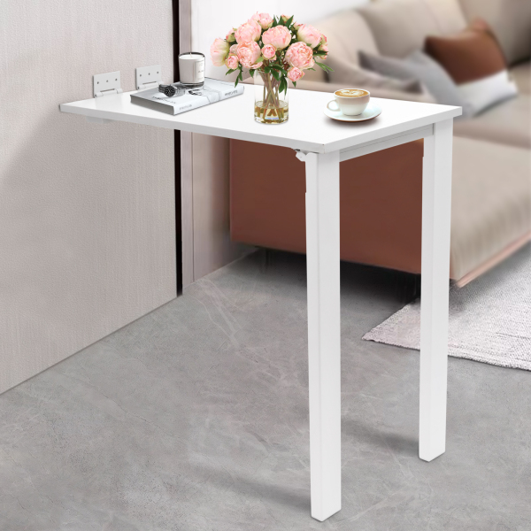 Mesa de comedor plegable de 75*40 cm, mesa plegable de pared, blanca Mesa de comedor plegable de 75*40 cm, mesa plegable de pared, blanca