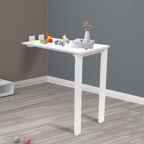 Mesa de comedor plegable de 75*40 cm, mesa plegable de pared, blanca Mesa de comedor plegable de 75*40 cm, mesa plegable de pared, blanca