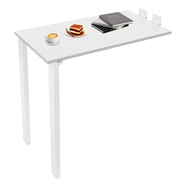 Mesa de comedor plegable de 75*40 cm, mesa plegable de pared, blanca Mesa de comedor plegable de 75*40 cm, mesa plegable de pared, blanca